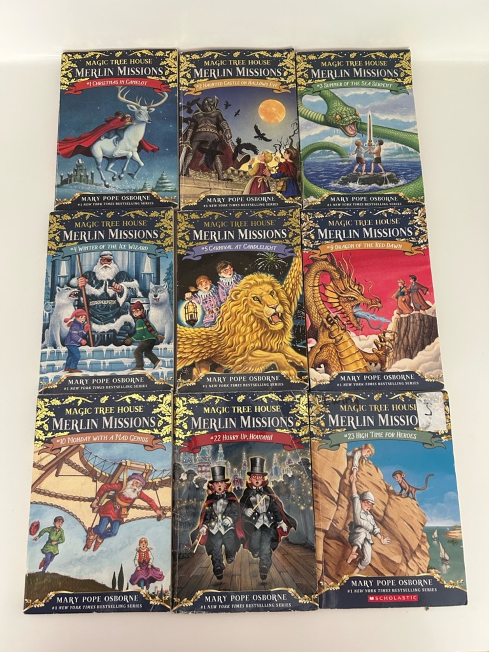 Magic Tree House Merlin Missions Book Lot of 9